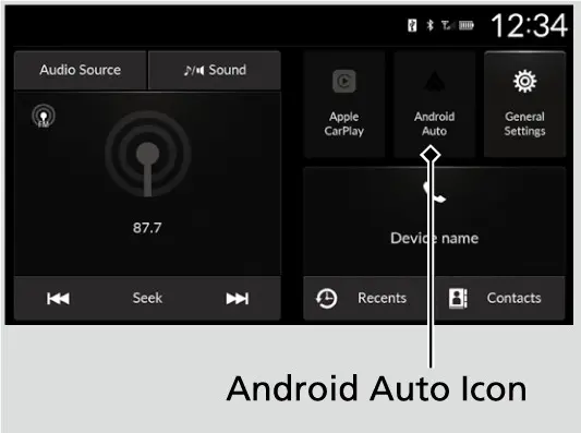 Android Auto פארבינדונג, פונעם מאנואל.