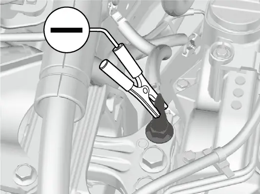 די לעצטע נעגאטיווע קלעמער גייט נאר אויפן engine mounting bolt וואס ווערט דא געוויזן.